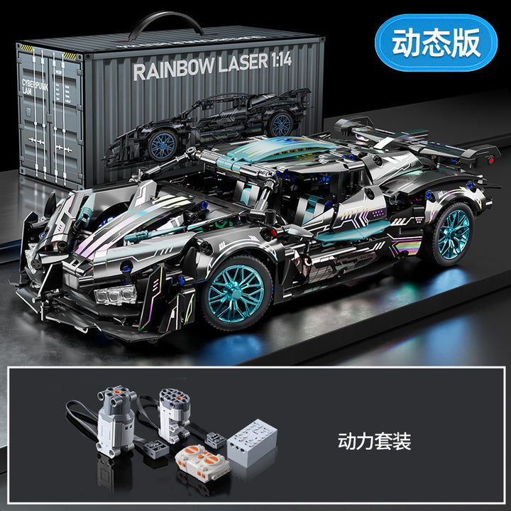 Apollo Sports Car Building Blocks Set – High-Difficulty Drift Racing Car Model Assembly Toy