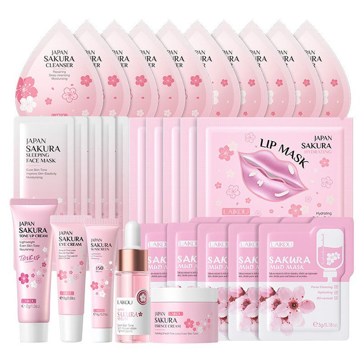 LAIKOU Cherry Blossom Skincare Set Set Face Full Set Hydrating Factory