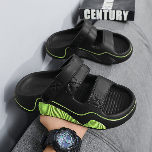 Fishing Slippers Summer New Style Outdoor Non-Slip Large Size Sports Sandals Men's Dual-Use Driving Massage Beach Sandals
