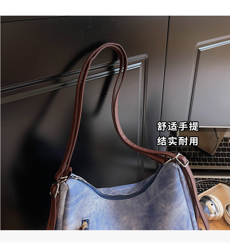 Melard Women's Bag2025New Crossbody Bag Winter Versatile High-End Feel Shoulder Bag Large Capacity Tote Bag