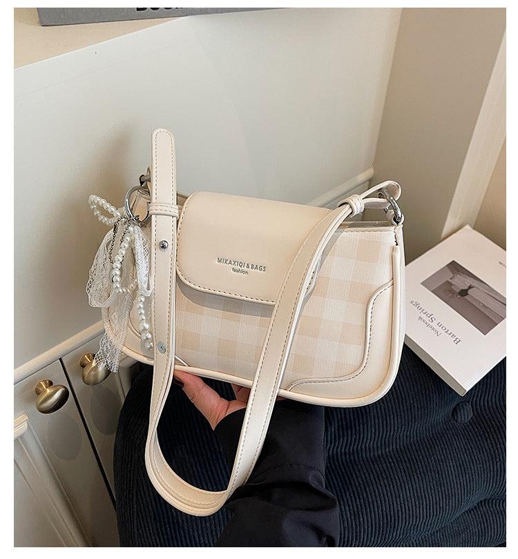 Cross-border high-end trendy underarm bag small square bag for women2025New Handbag Trendy Fashion Versatile Shoulder Bag