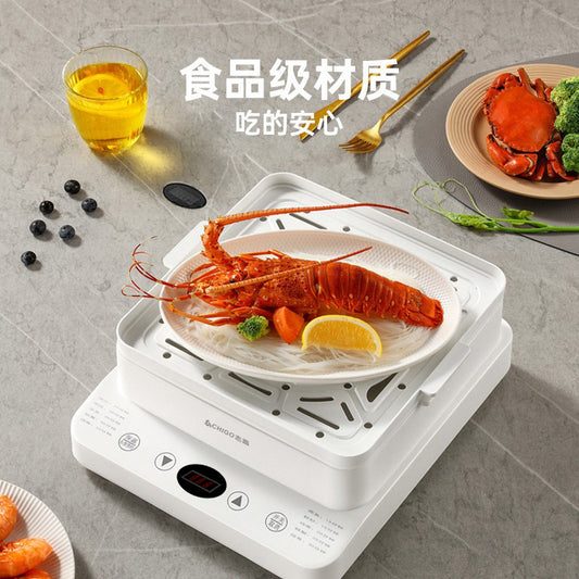 Zhigao Electric Steamer Multi-Function Home Use Steamer24L Large Capacity Visible Lid Three-Layer Gift Wholesale Electric Steamer