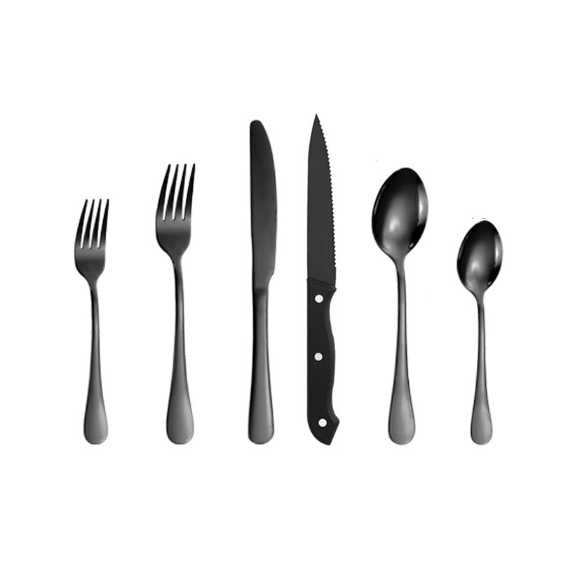 Tableware set Stainless Steel Tableware Set8Set of Cutlery, Fork, and Spoon for One Person48Set of Steak Knives in Color Box