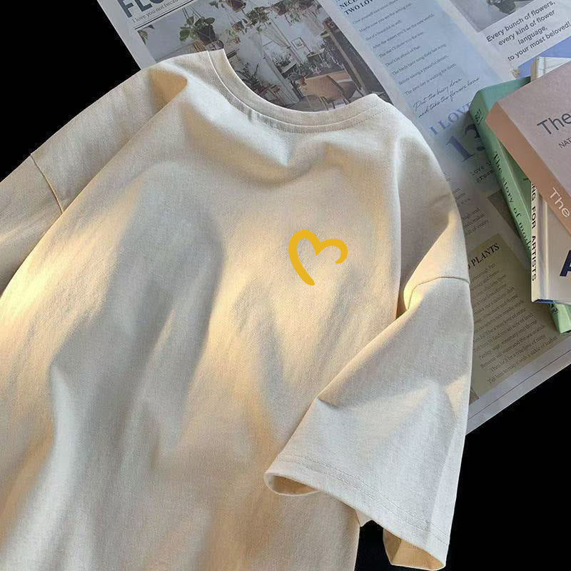 Summer New Pure Cotton Short Sleeve T Men's T-shirt2025Hong Kong Style Loose Breathable Round Neck Casual Short Sleeve Shirt Men's Fashion