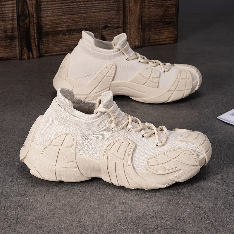 Men's Shoes Summer Breathable Casual Shoes New Cross-border Octopus Thick-soled Shoes Soft-soled Comfortable Sports Shoes Outdoor Hiking