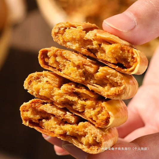 Buckwheat Pepper Salt Crispy Old-fashioned Beef Tongue Cake Pepper Salt Flavor Handmade Buckwheat Biscuit Cane Sugar Food Snacks Dropshipping