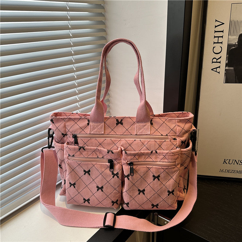 2025Summer New Simple Fashion Underarm Tote Bag This Year's Trendy Retro Commuter Shoulder Bag for Women