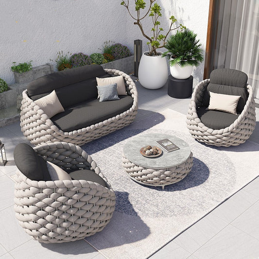 Nordic Courtyard Garden Rattan Sofa Designer Outdoor Open Balcony Leisure Furniture Sales Office Outdoor Rattan Chair