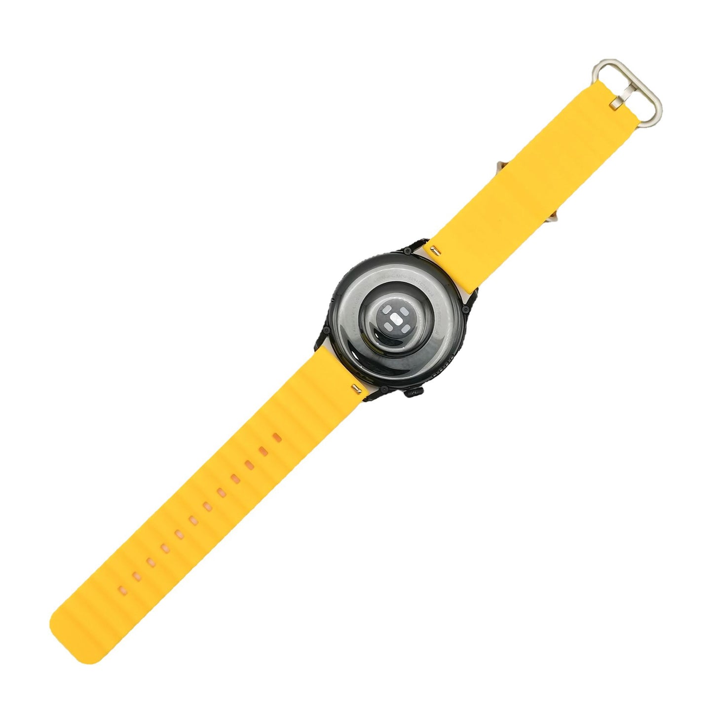 Wholesale new model compatible with Samsung Huawei watch Ocean Silicone Strap Official Same Style Solid Color Double Buckle Silicone Strap