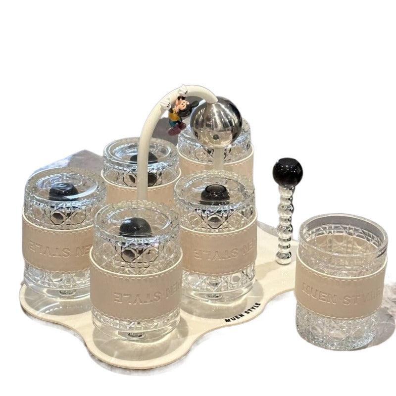 New Cup Set for Home Living Room Tea Cups Cream Style Housewarming Cups High-End Feel
