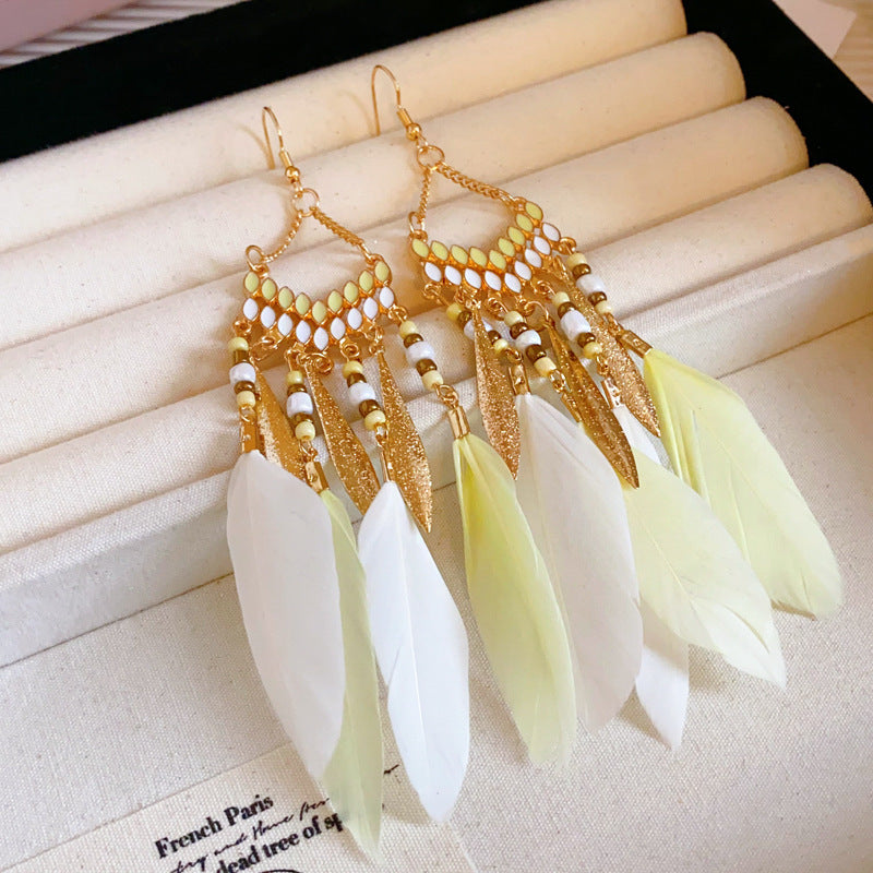 Bohemian Style Earrings for Women2025New Hot-Selling High-End Ethnic Style Unique Exaggerated Earrings Elegant Ear Jewelry