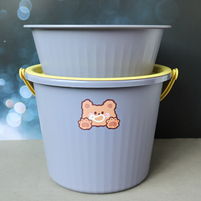 Back-to-School Season Toiletries Set Washbasin Bucket Tooth Cup Soap Dish Shoe Brush for Male and Female Students Dormitory11Set