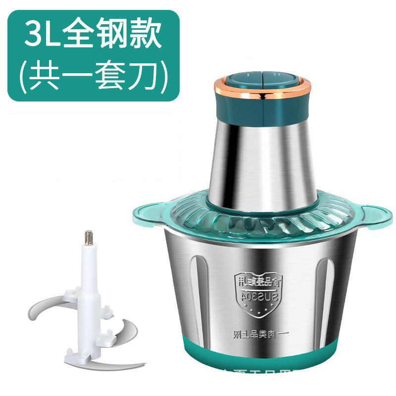 Glass Meat Grinder Household Electric Small Chopper Multi-Functional Kitchen Blender Garlic Paste Meat Mincer Baby Food Processor