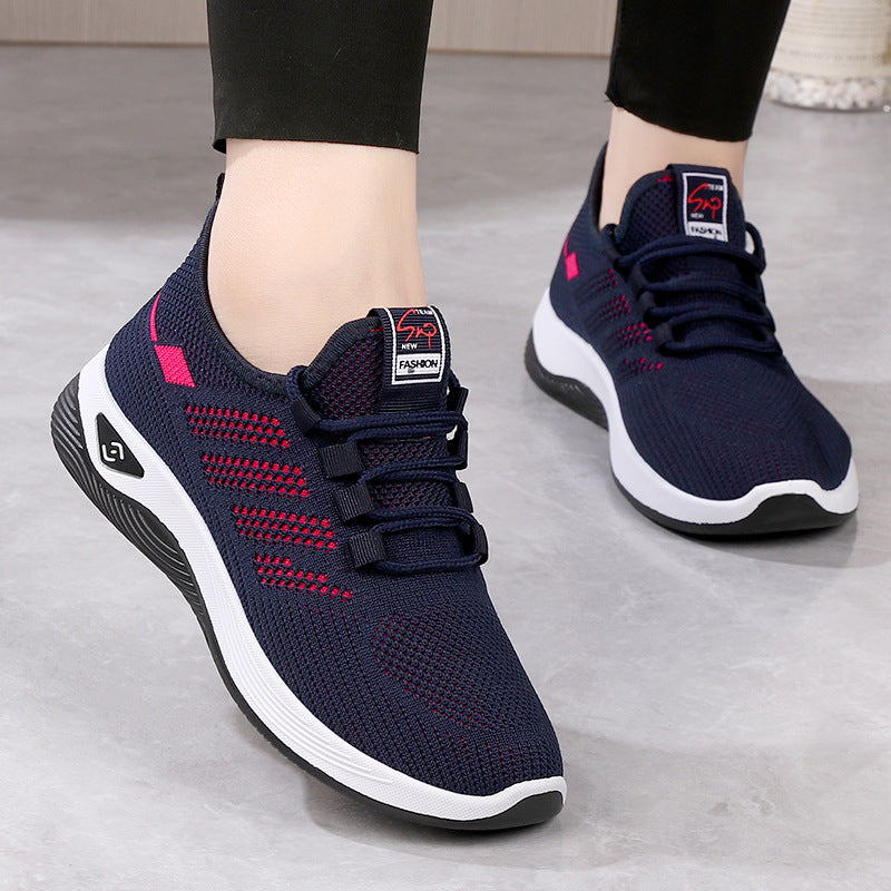 Old Beijing Cloth Shoes for Men, Slip-On Woven Surface Walking Shoes, Elderly Shoes, Non-Slip Soft Sole Casual Sports Shoes