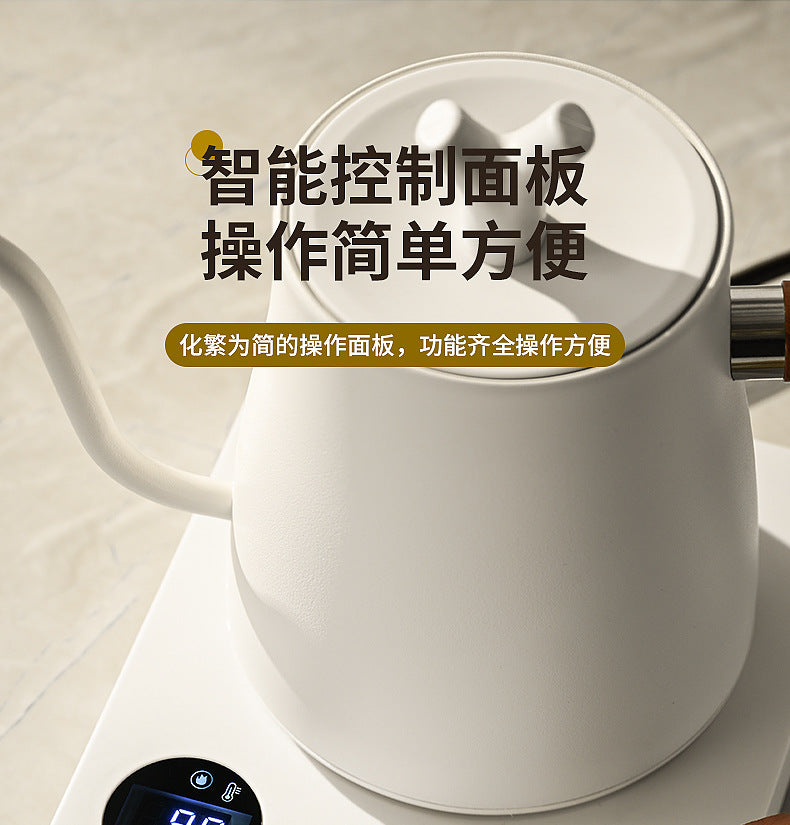 Cross-border Infinite Knob Temperature Control Pour-over Coffee Pot304Stainless Steel Electric Kettle Electric Kettle