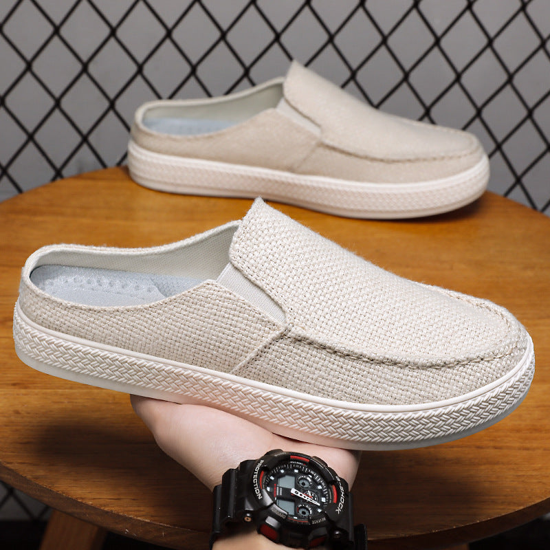 Men's Summer Breathable Casual Slip-On Shoes Comfortable Dad Shoes Outdoor Slippers Home Trendy Men's Shoes