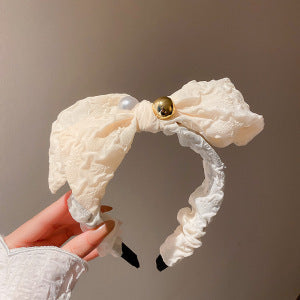 Super Fairy Sweet Cream Headband Internet Celebrity High Crown Face Washing Headband Fashionable Versatile Light Luxury Elegant Hair Accessories Wholesale