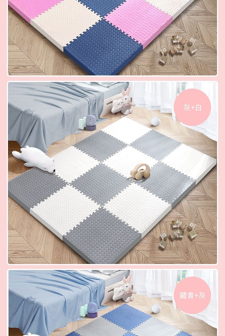 Baby Crawling Mat Large Size Odorless Foam Floor Mat Dormitory Bedroom Interlocking Floor Mat Children's Crawling Mat Plush Carpet