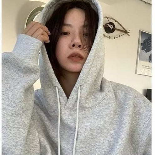 Fashionable Versatile Hooded Sweatshirt for Men Autumn Wear2024New Loose Fleece-Lined Versatile Casual Cardigan Couple Jacket