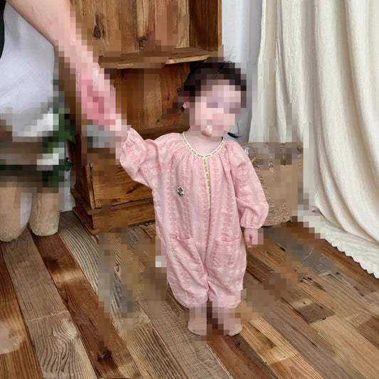 Baby Clothes Sweet Little Princess Loose Stylish Long Sleeve Romper Baby Jumpsuit Spring Autumn Baby