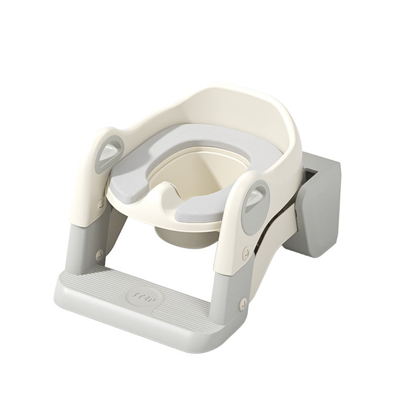 【Same Low Price】Children's Toilet Step Ladder Foldable Baby Potty Training Aid Boys and Girls Infant Handrail Toilet Step Ladder
