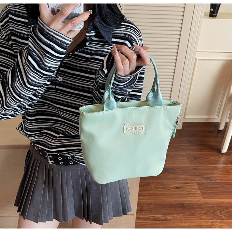 Casual Single Shoulder Crossbody Bag New Model Phone Small Square Bag Versatile Shopping Handbag Lightweight Water-Resistant Nylon Bag