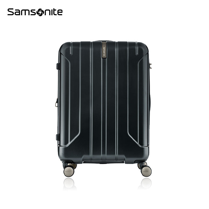 Samsonite NIAR Series Fashion Vertical Striped Wear-resistant Non-slip Travel Suitcase AY8Expandable Four-Wheel Trolley Case