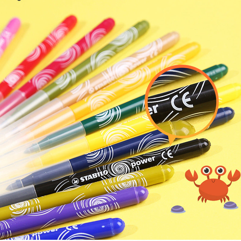 Germany stabilo Sipile Power Music280 Washable Watercolor Pens12/18/24/30Color Painting Set