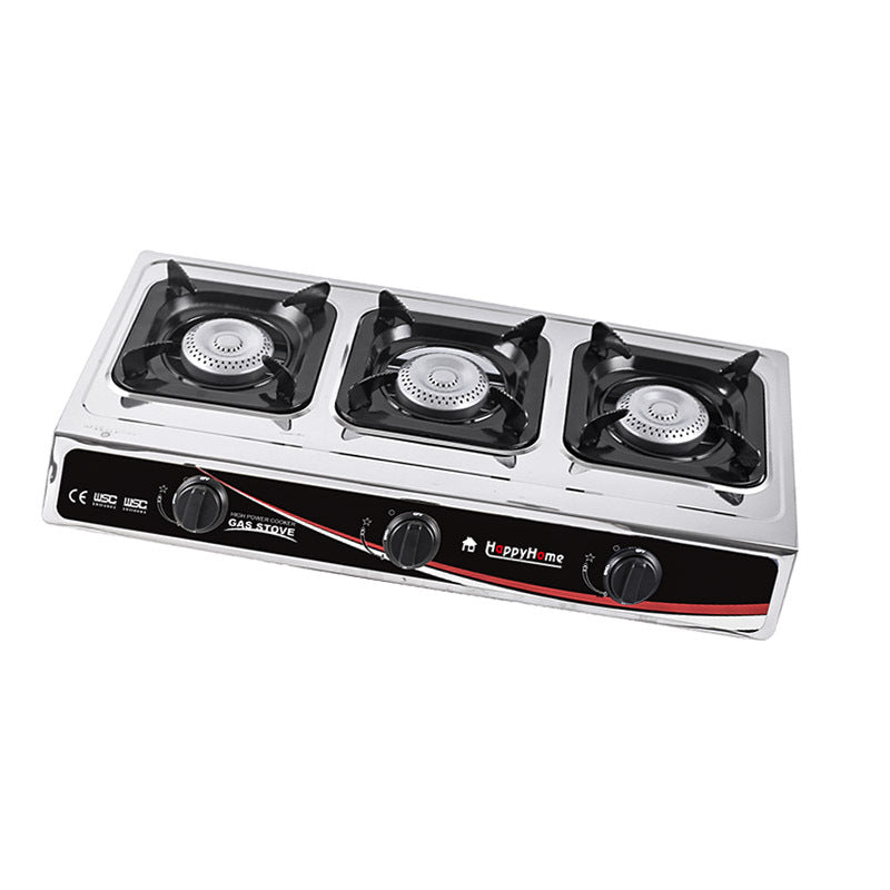 Multi-Burner Stainless Steel Clay Pot Stove Gas Stove Cross-Border Export Sales Stove Wholesale Gas Stove Source Manufacturer