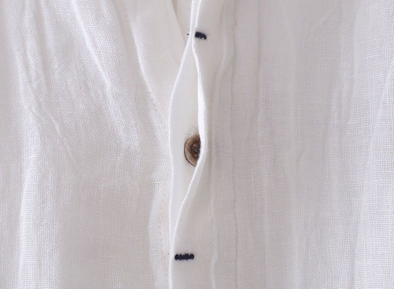 Japanese Retro Linen Short Sleeve Shirt Men's Summer Casual Thin Breathable Loose Half Sleeve Cotton Linen Shirt
