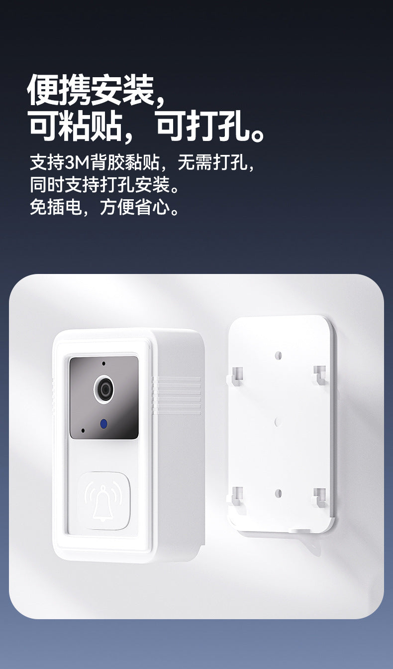 M9Low Power Consumption tuya Visual Doorbell WiFi Wireless HD Smart Home Intercom Bell Tuya Cross-Border