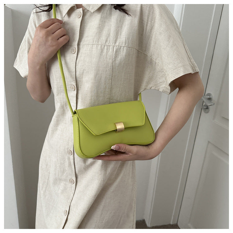 Trendy Women's Shoulder Crossbody Bag Small Square Bag2024Spring new style simple retro hand-held underarm bag