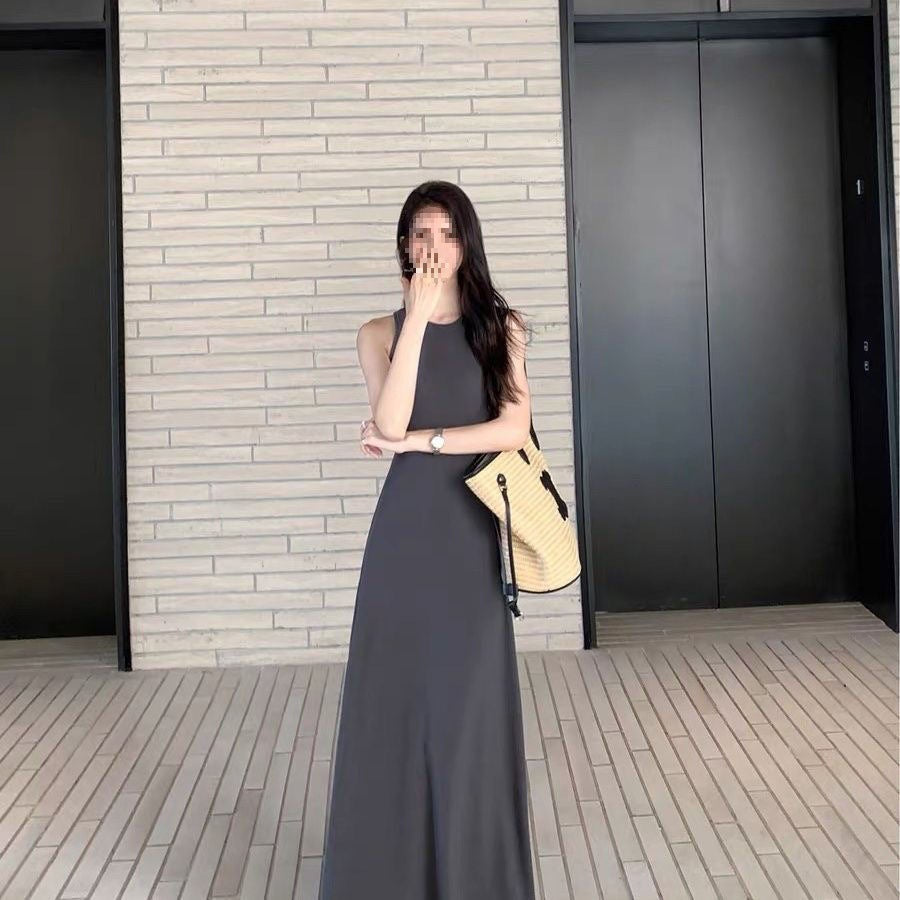 Women's Summer Sleeveless Tank Top Dress2025New Slim Fit Slimming Hot Girl Temperament a Wholesale