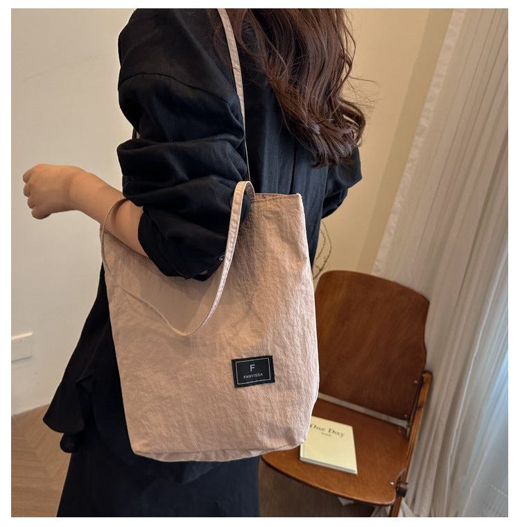 Foreign Trade New Solid Color Women's Bag Wholesale Large Capacity Women's Shoulder Bag Crossbody Bag ins Fashionable Versatile Commuter Bag