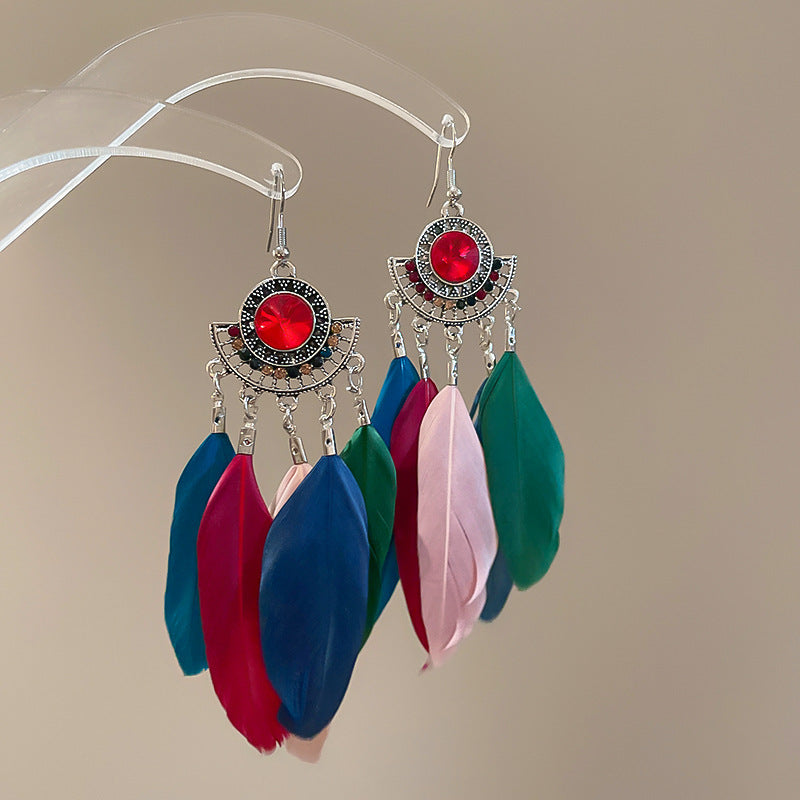 Bohemian Style Earrings for Women2025New Hot-Selling High-End Ethnic Style Unique Exaggerated Earrings Elegant Ear Jewelry