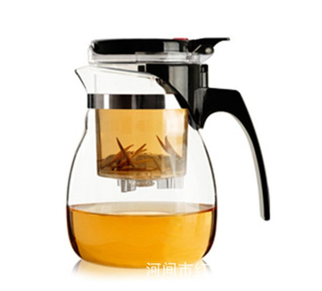 Wholesale High Borosilicate Glass Elegant Cup Heat-Resistant Glass Filter Teapot Detachable Washable Tea Brewing Pot Tea Infuser Exquisite