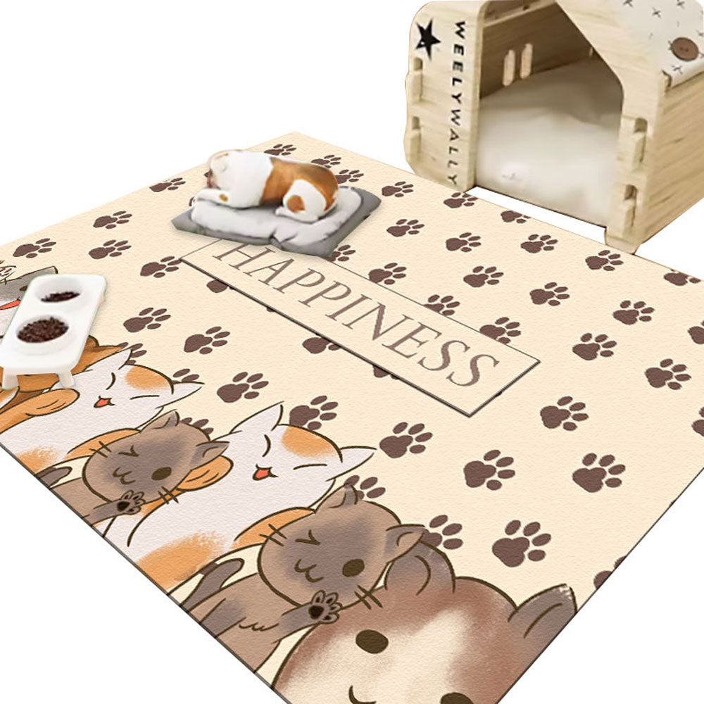 Pet wash-free floor mat waterproof and urine-proof pvc Dog Anti-Slip Mat Cooling Dog Fence Dog Cat Leather Floor Mat