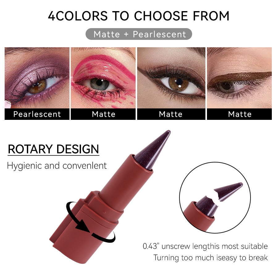 Cross-border Exclusive Hot-Selling Items KIRRMING 2-in-1 Eyeliner Lipstick 4Waterproof Long-lasting Matte Eyeliner