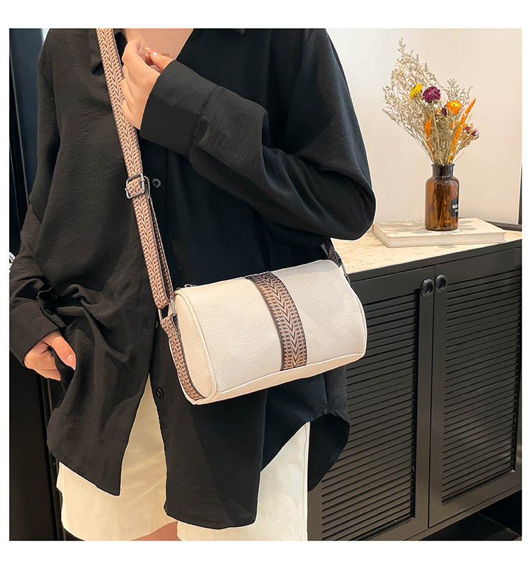 Genuine Leather Fashion Large Capacity Women's Bag2023New Top Layer Cowhide European and American Retro Casual Bag Trendy Single Shoulder Crossbody Bag