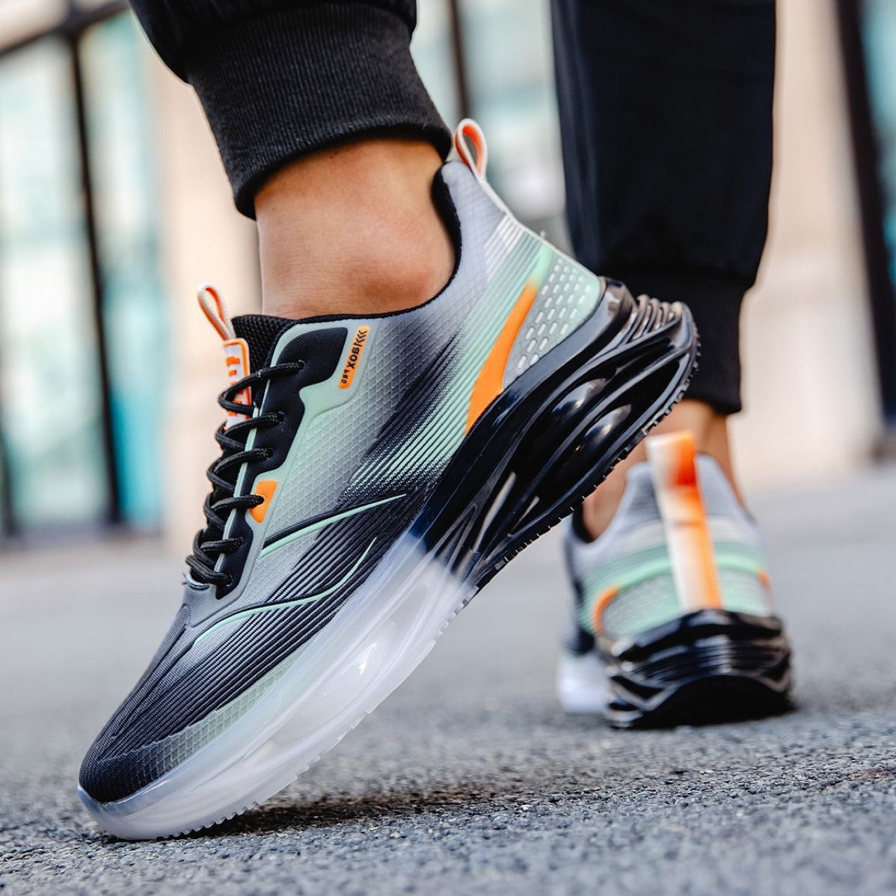Cross-border dropshipping of large-size men's shoes2024Autumn New National Trend Sports Shoes for Men, Mesh Soft Sole Casual Running Shoes