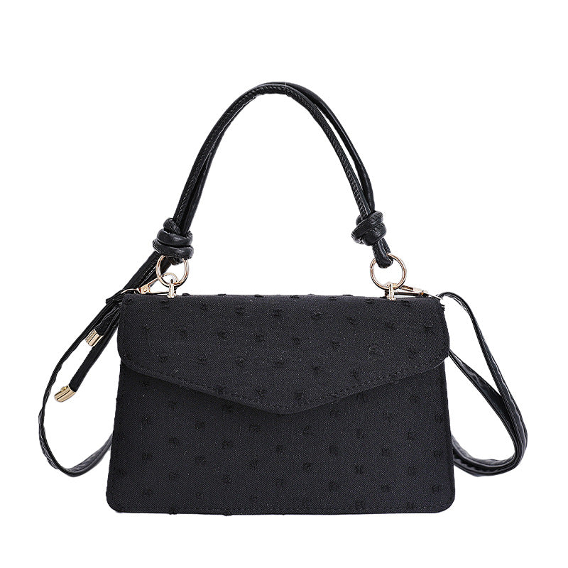 Simple Solid Color Trendy Fashionable Handbag2025Summer New Casual Elegant Single Shoulder Crossbody Small Square Bag for Women