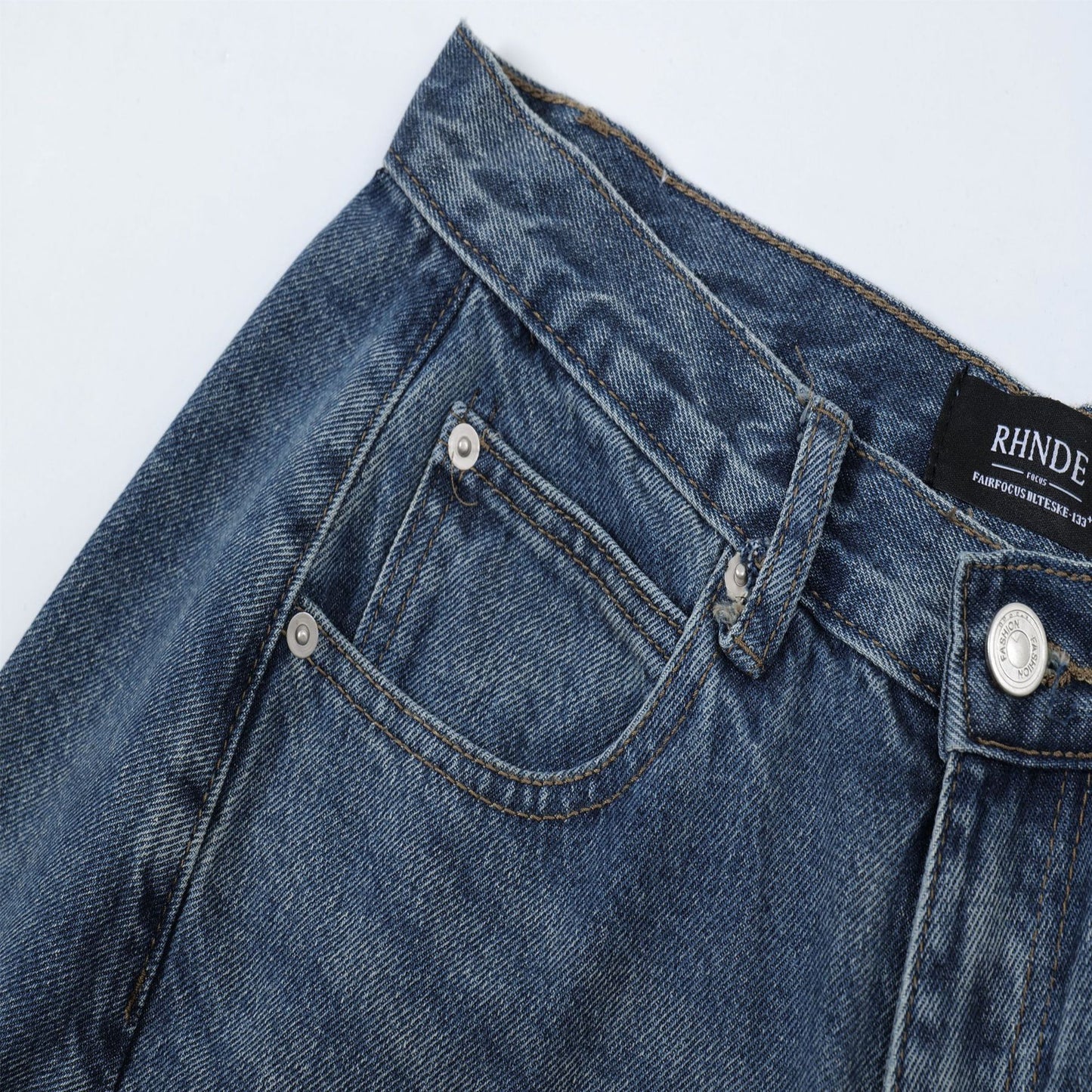 Lightweight2025Summer New Wide-Leg Jeans American Retro Mid-Length Shorts Loose Fit Half Pants