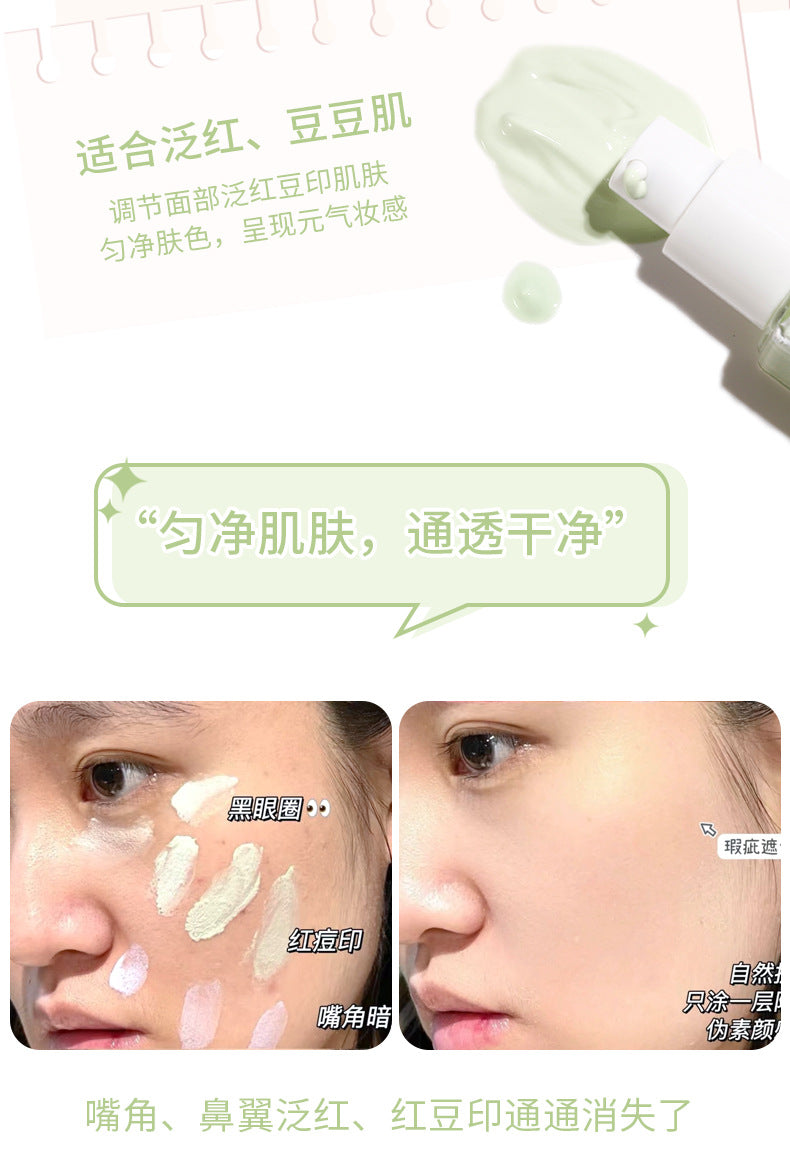 xixi Clear Tone Correcting Primer Dry Skin Creamy Skin Natural Lightweight Hydrating Primer Affordable for Students