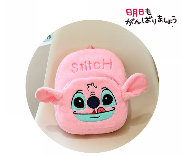New Stitch Plush Toy Double-Back Cute Children's Large Capacity Backpack for Outings http://detail.1688.com/offer/957031023505.html