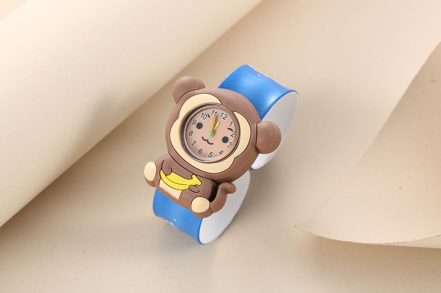 Children's Cute Fashion Snap Watch for Boys and Girls Quartz Watch Childlike Chronograph Large Dial