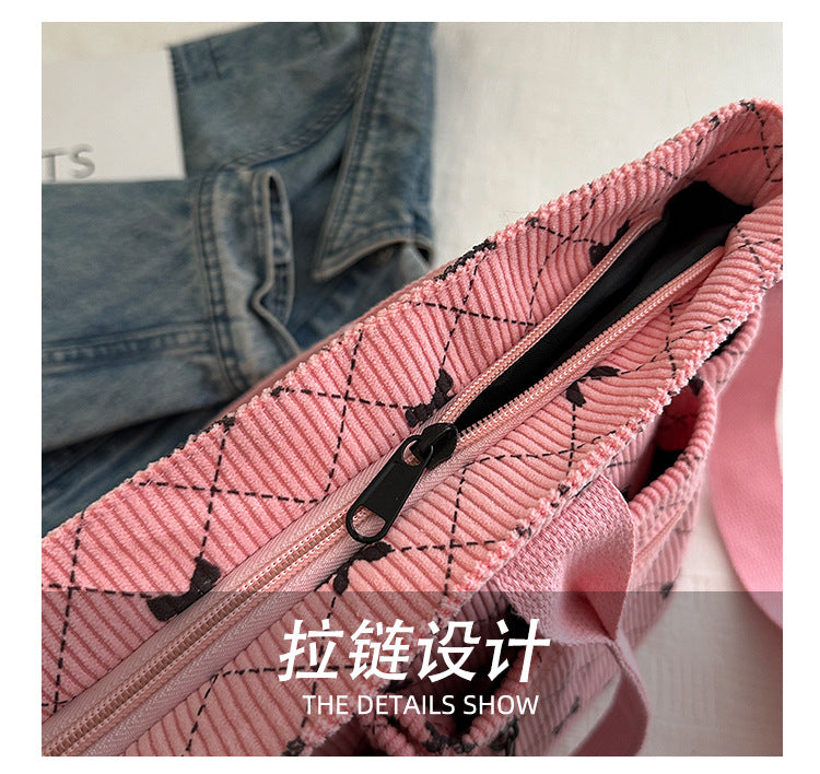 2025Summer New Simple Fashion Underarm Tote Bag This Year's Trendy Retro Commuter Shoulder Bag for Women
