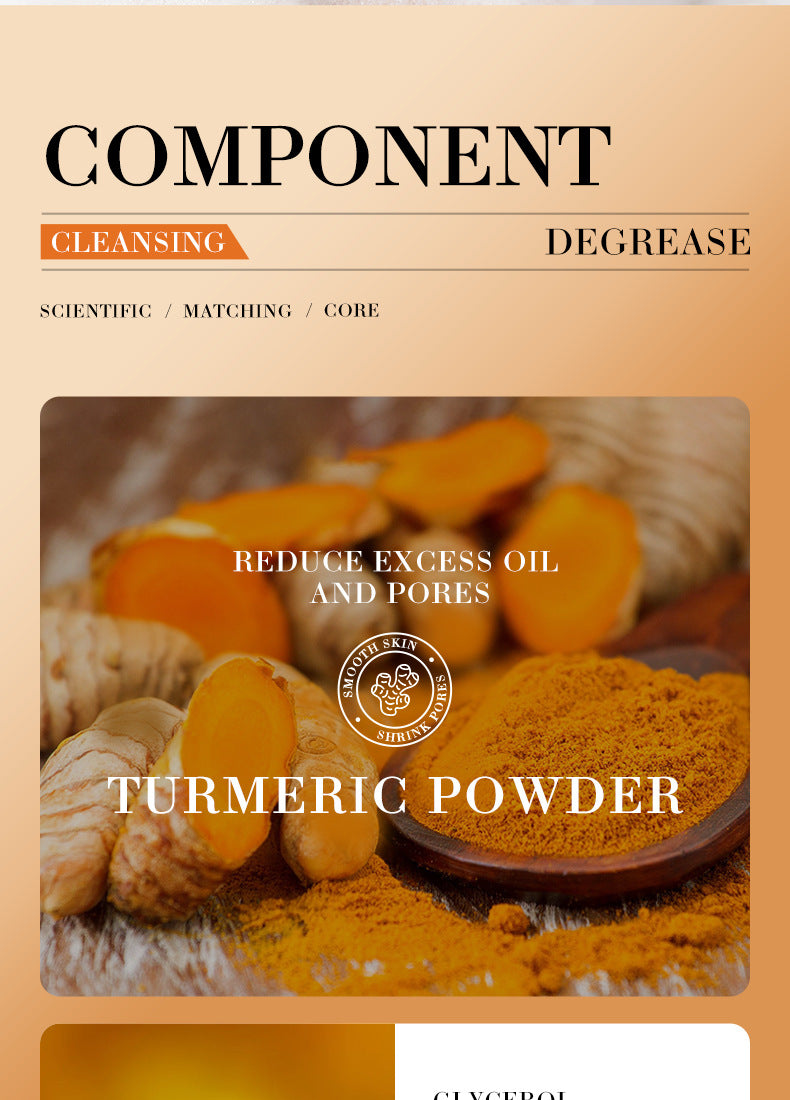 Full English Turmeric Skincare Set SADOER Cleansing, moisturizing, hydrating five-piece set for cross-border foreign trade wholesale