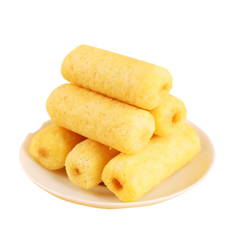 Wholesale Casual Internet Celebrity Dormitory Snacks Individually Packaged Sea Salt Cheese Sticks Crispy Biscuits Stuffed Rice Crackers Rolls