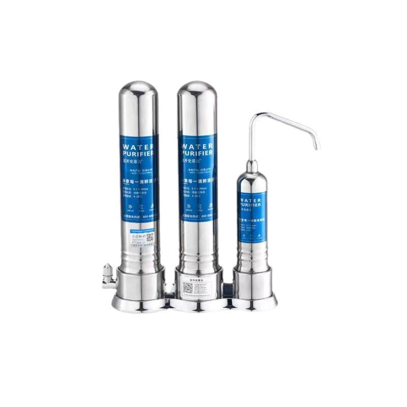 Yikai Steve Household Kitchen Filter Stainless Steel Countertop Direct Drinking Water Purifier Faucet Filter