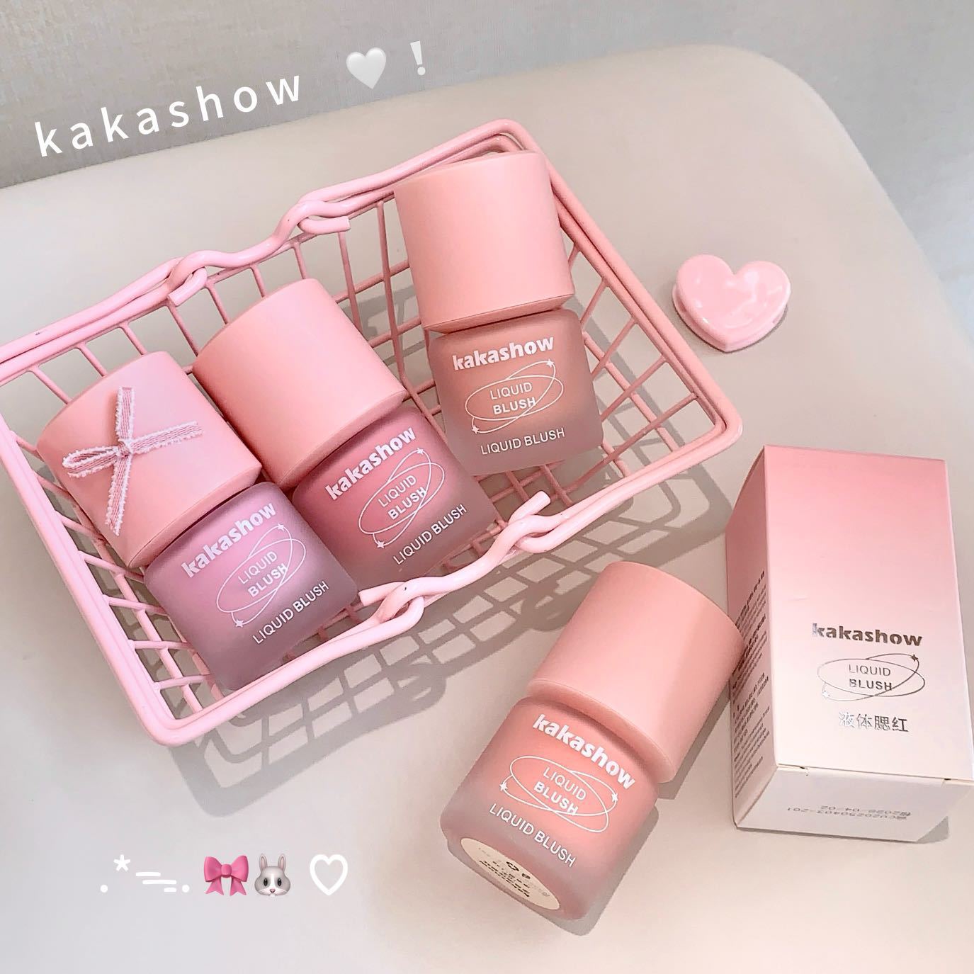 kakashow Freezing Color Liquid Blush Korean Style Hydrating Rouge Natural Red Blush Texture Instant Glow C487